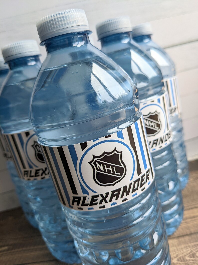 DIGITAL Printable File Hockey Water Bottle Labels for 500ml Bottles