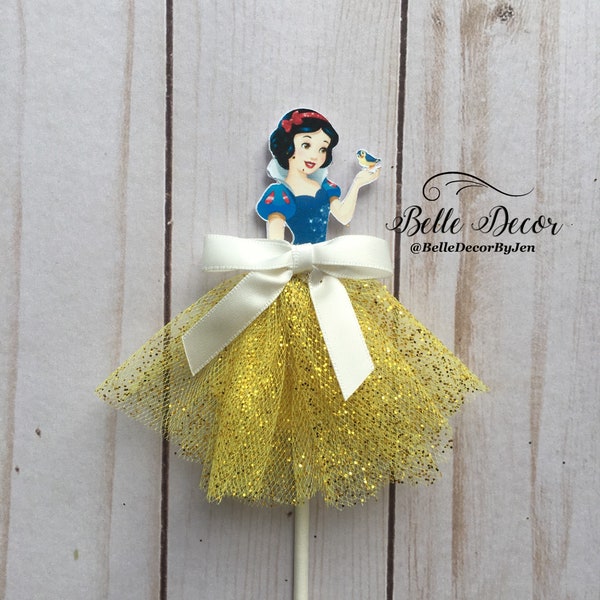 Snow White Cake Topper / Snow White Treat Topper (10 pack) / Snow White Candy Apple Topper (10 pack)