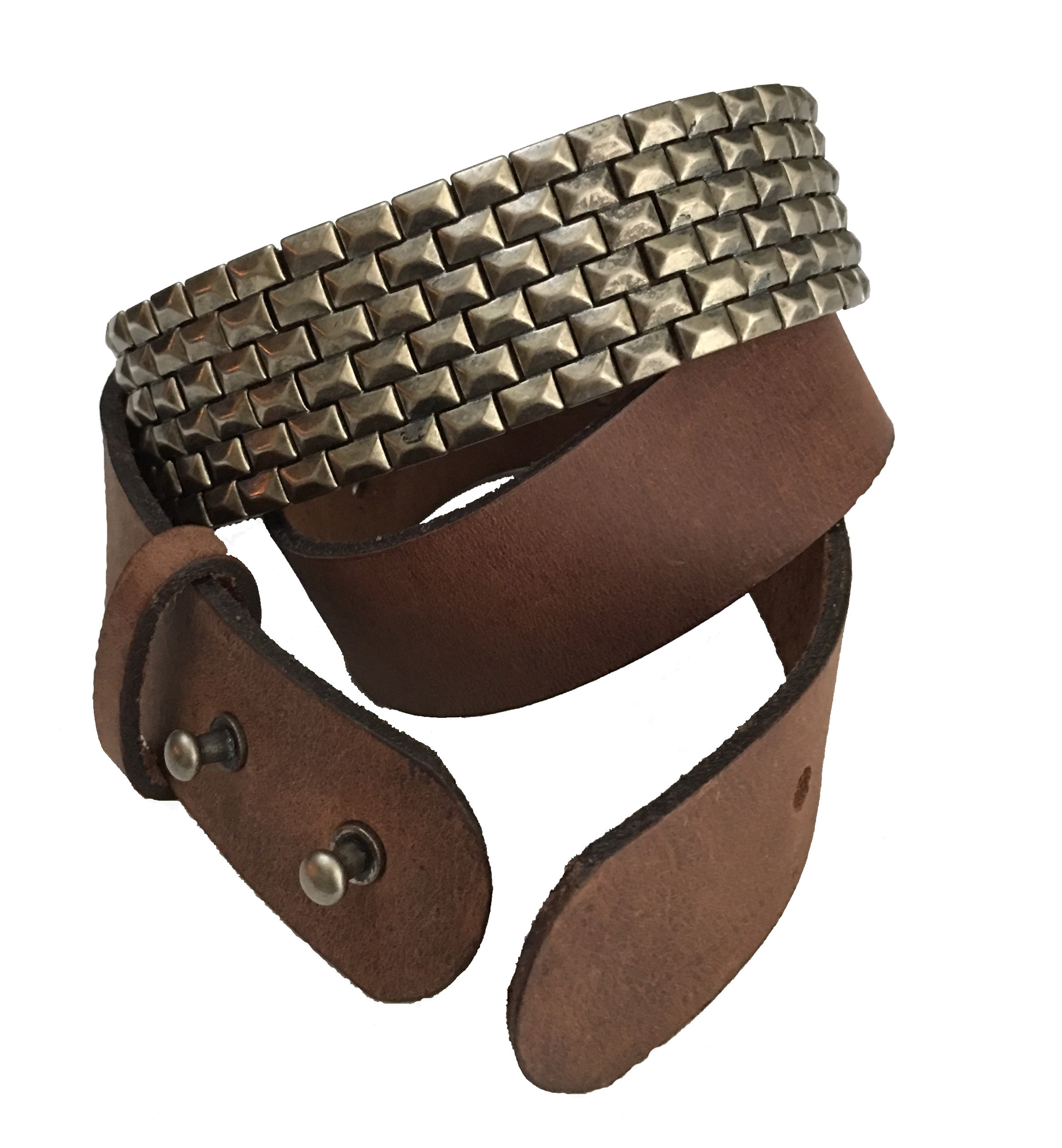 Genuine Leather Belt for Women, in Silver and Aged Gold  display picture 1