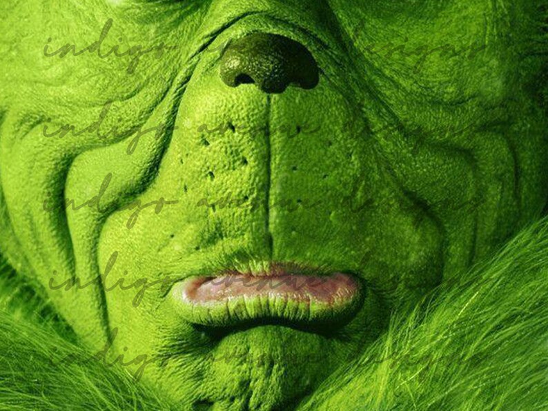 Face Mask Sublimation The Grinch PNG Instant Download Etsy