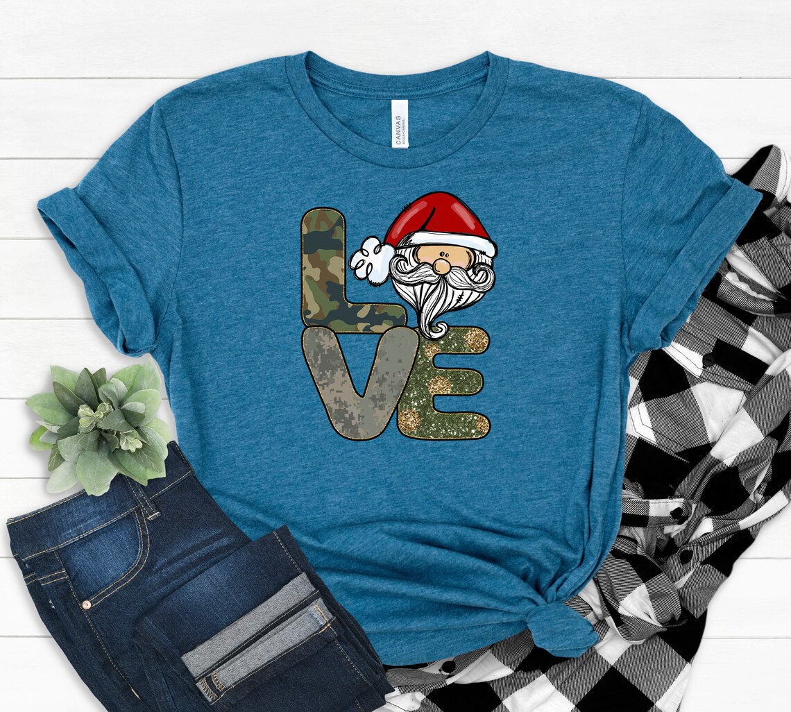 camo santa shirt