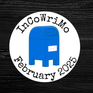 InCoWriMo 2025-stickers | 63 stickers per vel | 1,0" cirkels | Ideaal voor het decoreren van je ansichtkaarten en briefpapier!