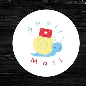Snail Mail Kreis Stickers | 63 Sticker pro Bogen | 1,0" Kreise | Ideal zum Dekorieren von Umschlägen, Postkarten und Briefpapier!