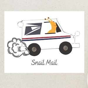 Ensemble de cartes postales colimaçon | 4 cartes postales | Papier cartonné épais 130