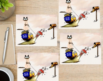 Snail Mail Postcard Set | 4 Postcards | 130 Thick Cardstock