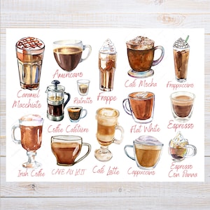 postale de Coffee Coffee | 1 carte postale | Papier cartonné épais | Pour envoyer une carte postale à un ami