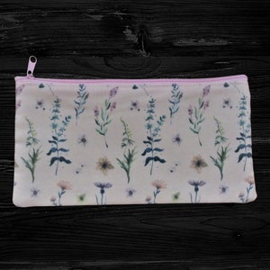 Wildflower Pencil Pen Pouch | Storage for pens and pencils | Makeup pouch | Stamp storage | Stationery