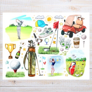 Golf Postcard | 1 Postcard | Thick Cardstock | For sending a postcard to a friend