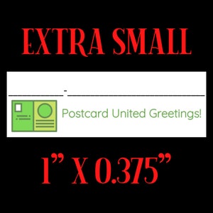 Extra Small Postcard ID Stickers | 77 stickers per sheet | Very Small to save space on your postcard | snail mail happy mail postcards