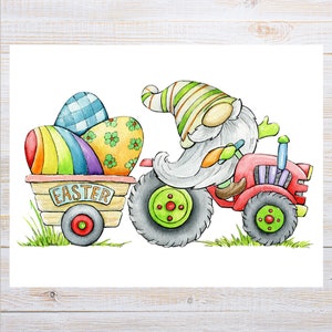postale de gnome de Pâques | 1 carte postale | Papier cartonné épais | Pour envoyer une carte postale à un ami