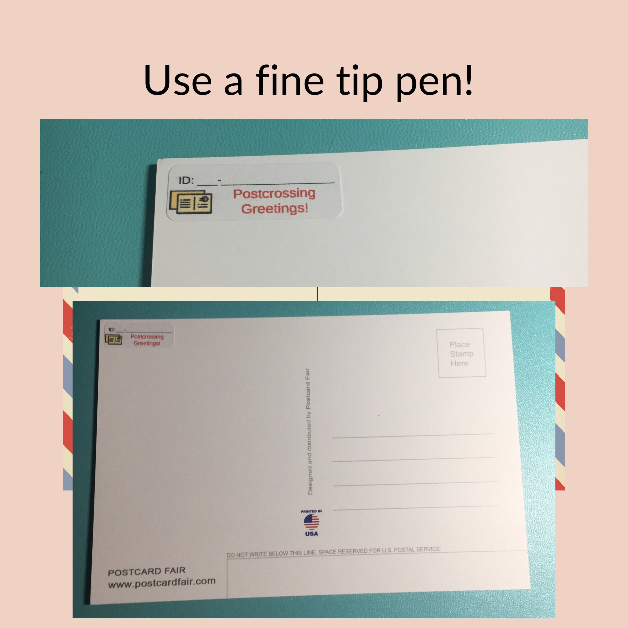 Extra Small Postcard ID Stickers 77 Stickers per Sheet Etsy India