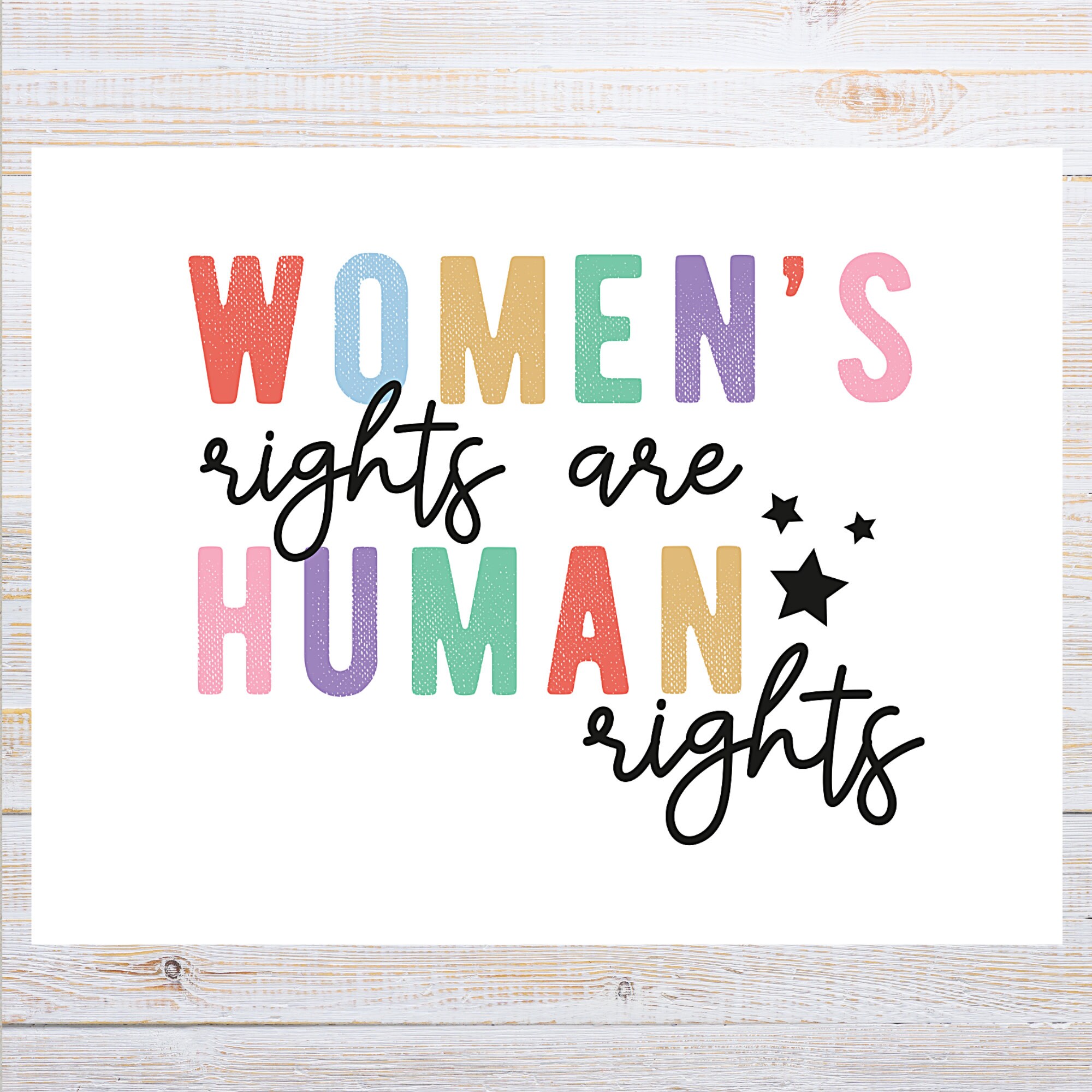 Women's Rights Postcard Project.pdf Women's Rights Postcard Set | 4 Postcards or Notecards | 130 Thick ...