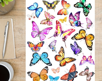 Butterflies Postcard | 1 Postcard | Thick Cardstock | For sending a postcard to a friend
