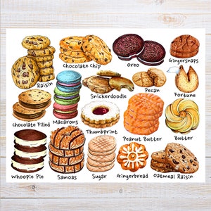 Cookies Postcard | 1 Postcard | Thick Cardstock | For sending a postcard to a friend