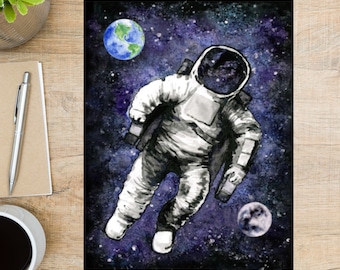 Space Postcard | 1 Postcard | Thick Cardstock | For sending a postcard to a friend