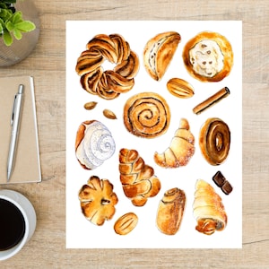 World Pastries Postcard | 1 Postcard | Thick Cardstock | For sending a postcard to a friend