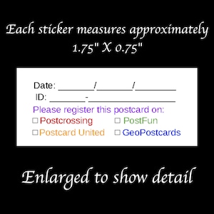 Large Postcard Stickers | 30 stickers per sheet | Small to save space on your postcard | snail mail happy mail postcards weather date temp