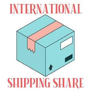 Shipping Share for Wholesale, International Orders | Add this item to your international wholesale order |