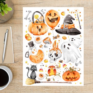 Halloween Postcard | 1 Postcard | Thick Cardstock | For sending a postcard to a friend