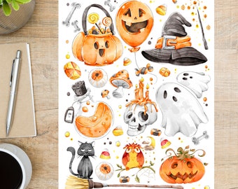 Halloween Postcard | 1 Postcard | Thick Cardstock | For sending a postcard to a friend