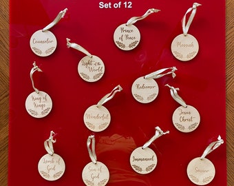 Names of Christ Ornaments