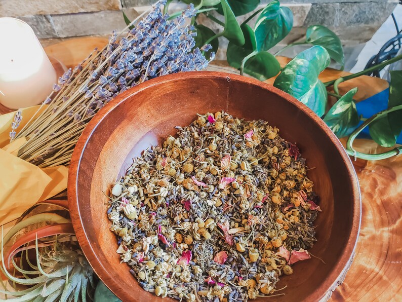 SLEEP SPELL Herbal Loose Leaf Tea Blend Lavender Rose Etsy