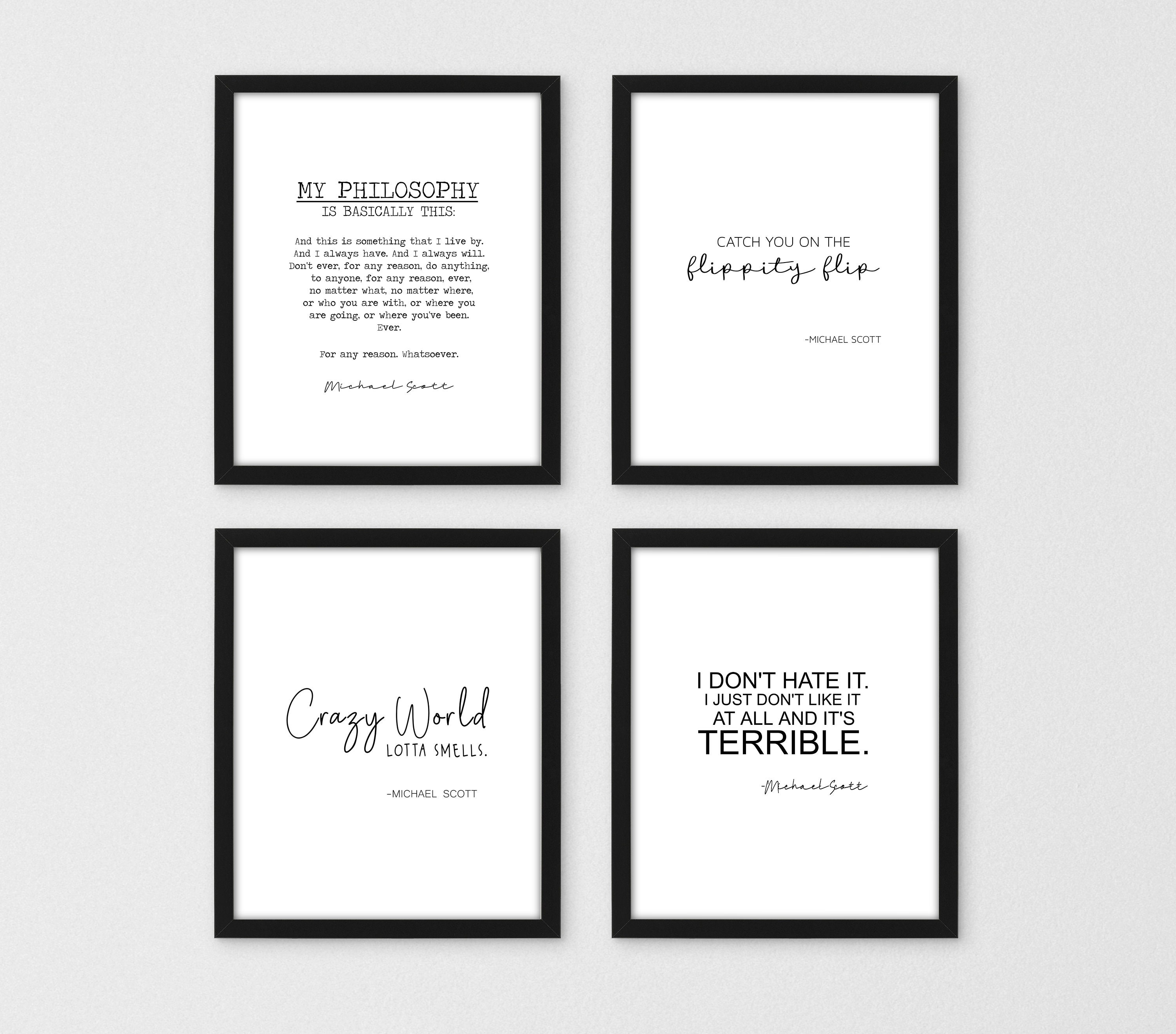 Michael Scott Quote Art PRINT My Heart Soars With the - Etsy
