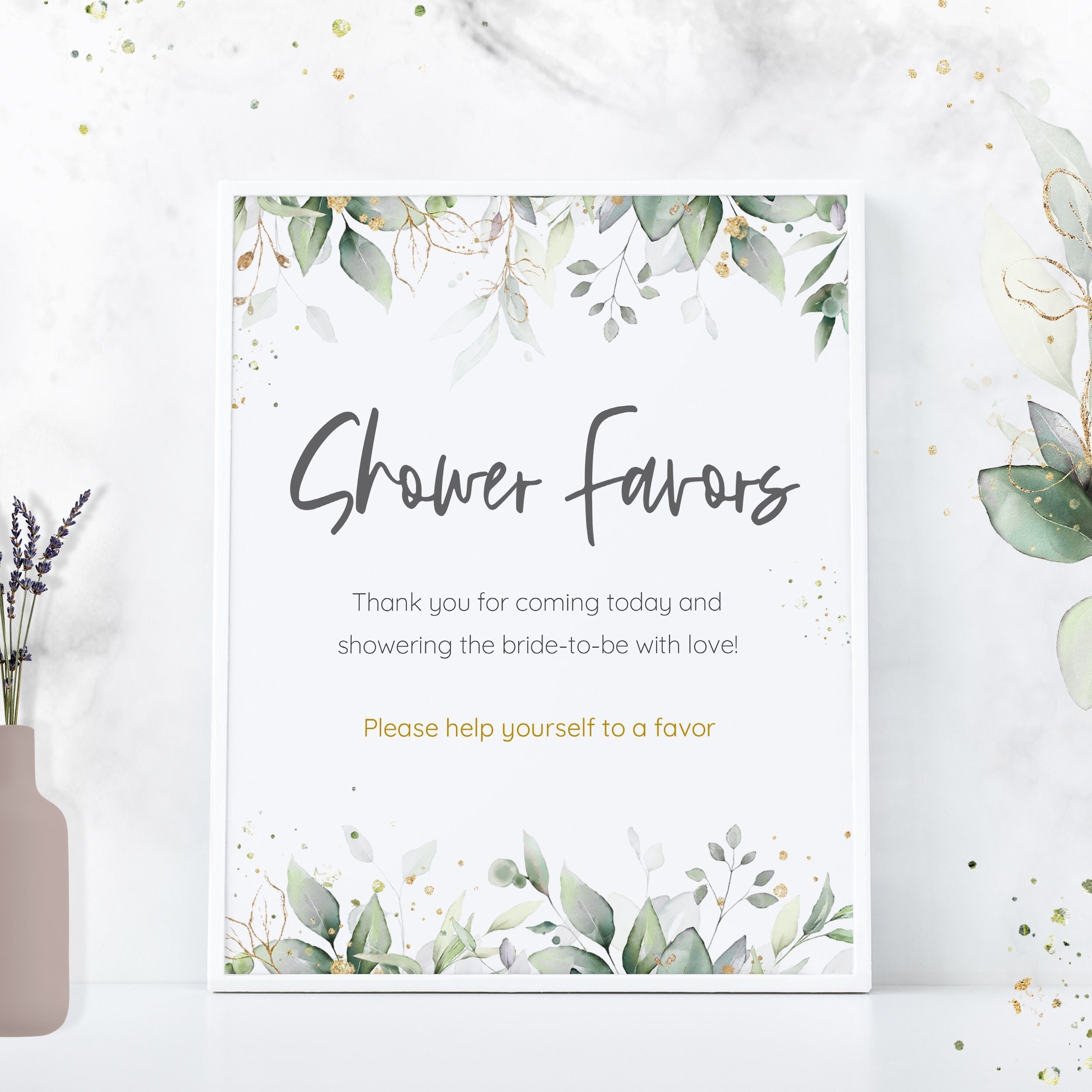 Shower Favors Sign Editable Printable Bridal Shower Signs Etsy Canada