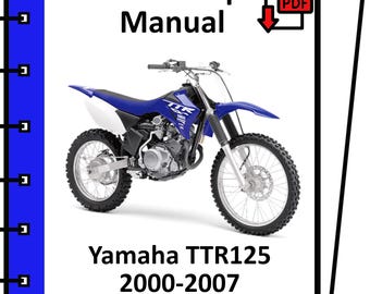 YAMAHA TTR125 2000 2001 2002 2003 2004 2005 2006 2007 service repair workshop manual pdf