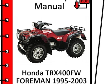 HONDA TRX400FW 1995 1996 1997 1998 1999 2000 2001 2002 2003 FOREMAN Werkstatthandbuch (PDF)