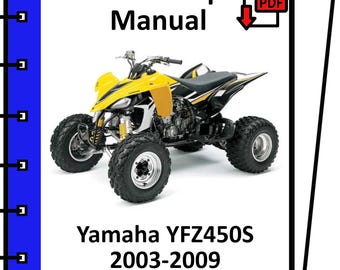 ヤマハ YFZ450S 2003 2004 2005 2006 2007 2008 2009 サービス・修理・ワークショップ・マニュアル pdf