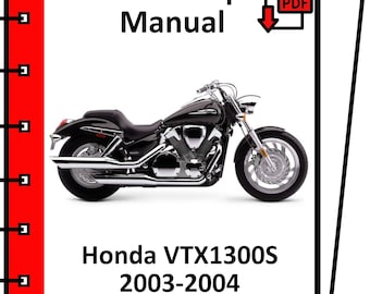 HONDA VTX1300S 2003 2004 Service- und Reparaturhandbuch (PDF)