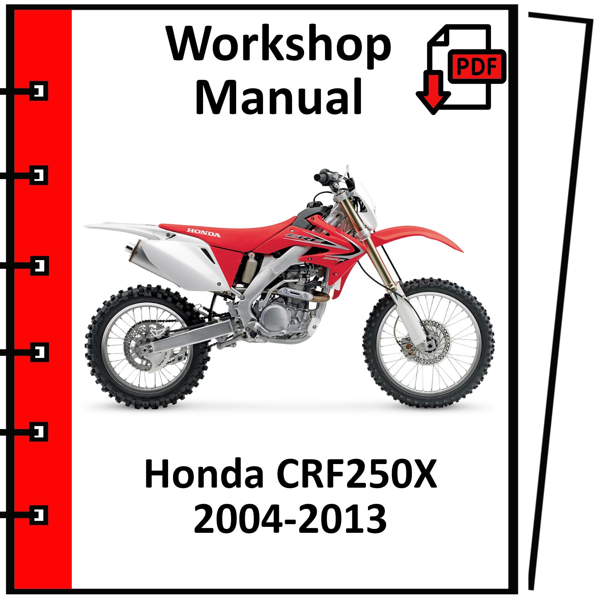 HONDA CRF250X 2004 2005 2006 2007 2008 2009 2010 2011 2012 2013