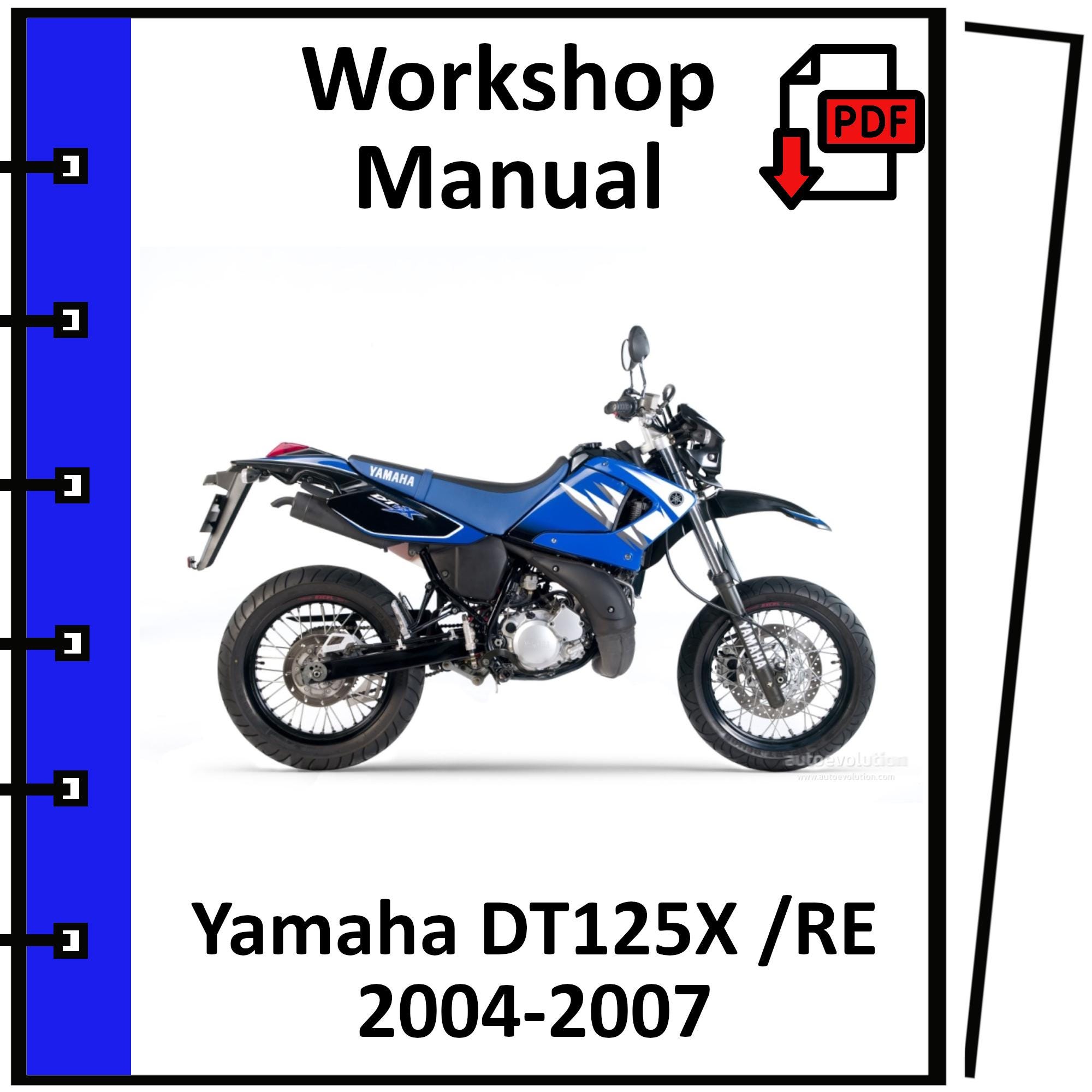 YAMAHA DT125 2004 2005 2006 2007 Service Repair Workshop Manual
