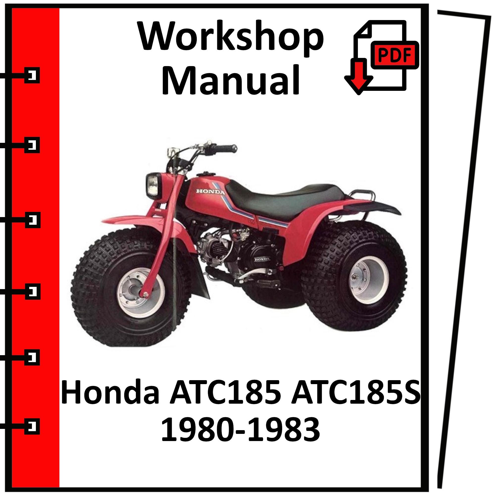 HONDA ATC185 ATC185S 1980 1981 1982 1983 Service Repair Workshop