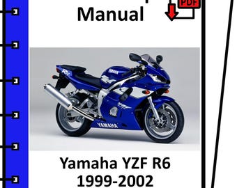 YAMAHA YZF R6 1999 2000 2001 2002 service repair workshop manual pdf