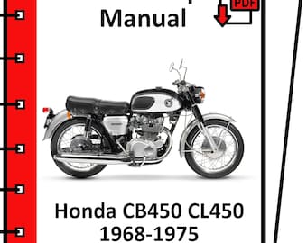 Honda CB450 CL450 1968 1969 1970 1971 1972 1973 1974 1975 Werkstatthandbuch (PDF)