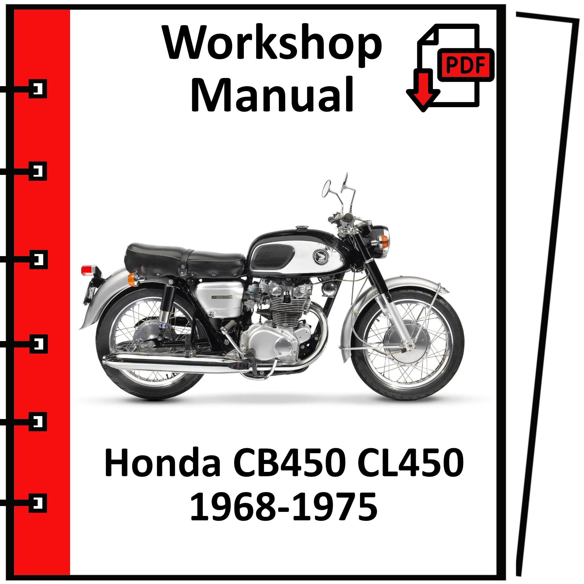 ＣＢ450マニアル HONDA CB450 CL450 1968 1969 1970 1971 1972 1973 1974 1975 Service