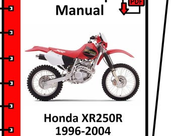 Honda XR250R 1996 1997 1998 1999 2000 2001 2002 2003 2004 Service- und Reparaturhandbuch (PDF)