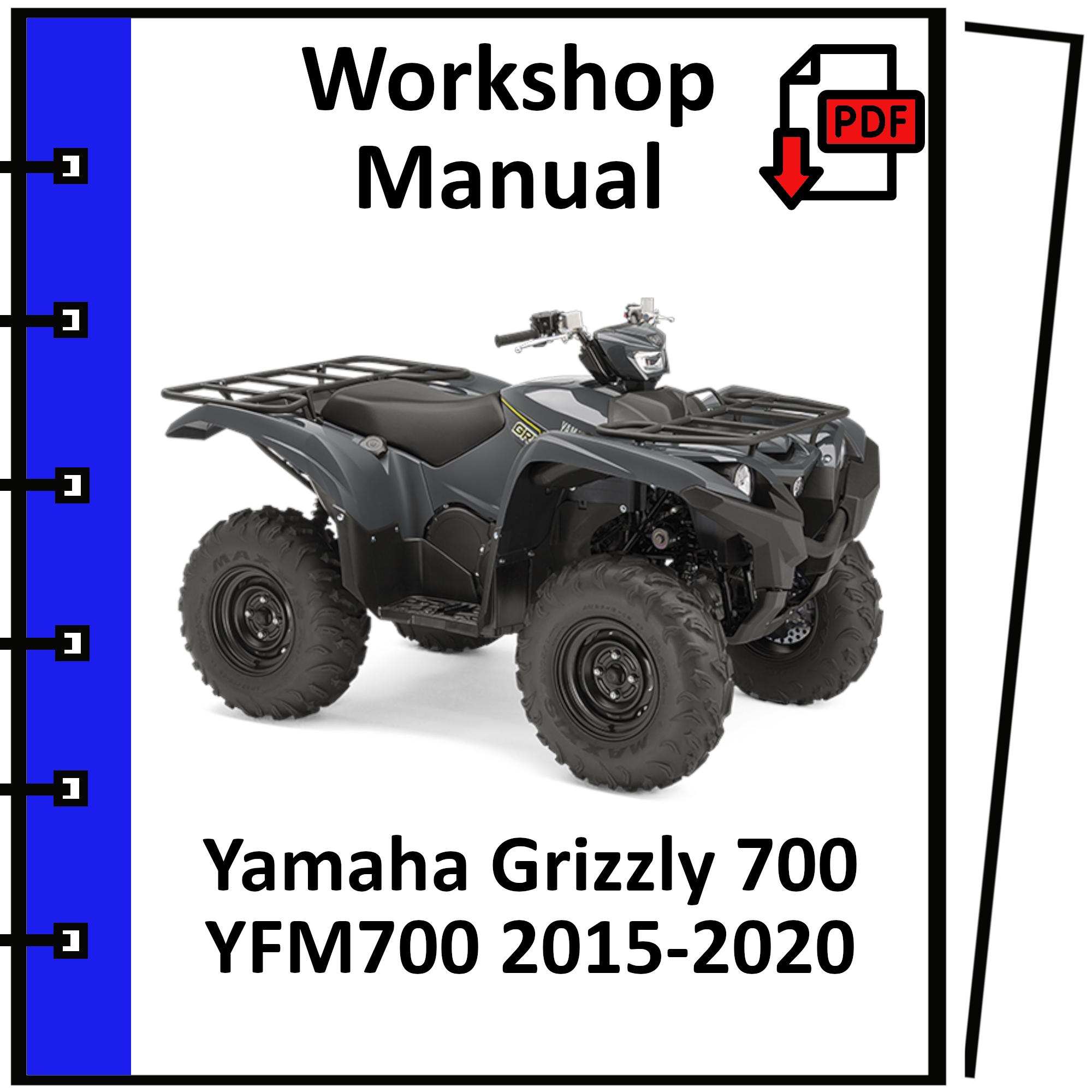 YAMAHA GRIZZLY 700 YFM700 2015 2016 2017 2018 2019 2020 Service