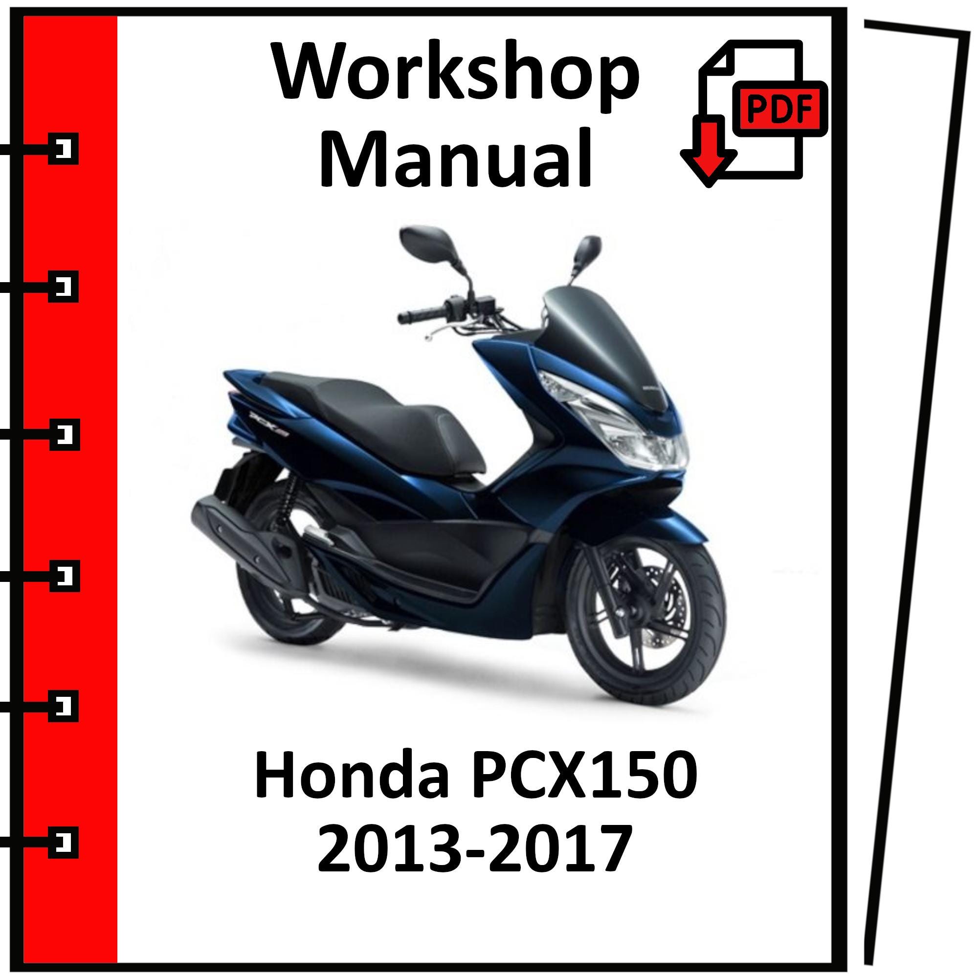 Manual de taller y reparación de Honda PCX150 (2013, 2014, 2015