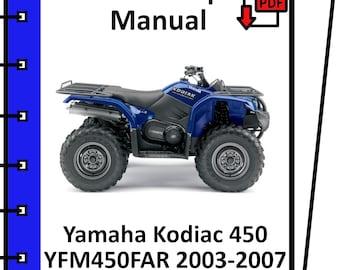ヤマハ コディアック 450 YFM450FAR 2003 2004 2005 2006 2007 サービス・修理・ワークショップ・マニュアル pdf
