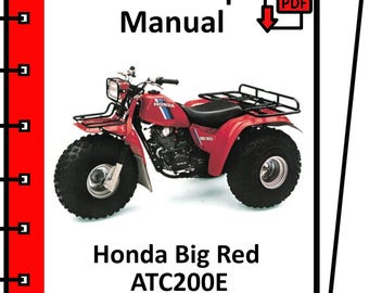 ホンダ ATC200E ビッグレッド 1982 1983 サービス・リペア・ワークショップ・マニュアル pdf