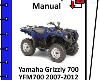 YAMAHA GRIZZLY 700 YFM700 2007 2008 2009 2010 2011 2012 service repair workshop manual pdf