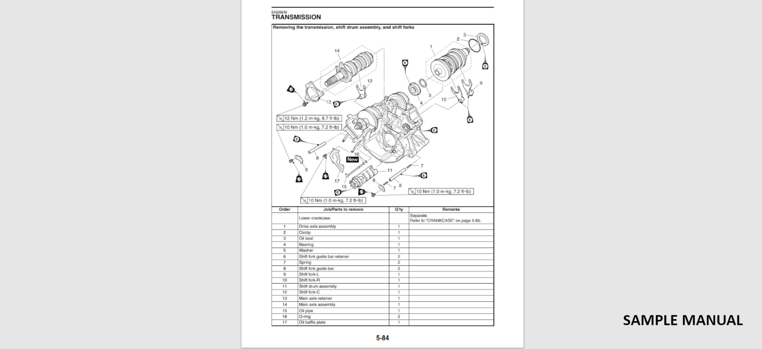 HONDA CRF250X 2004 2005 2006 2007 2008 2009 2010 2011 2012 2013