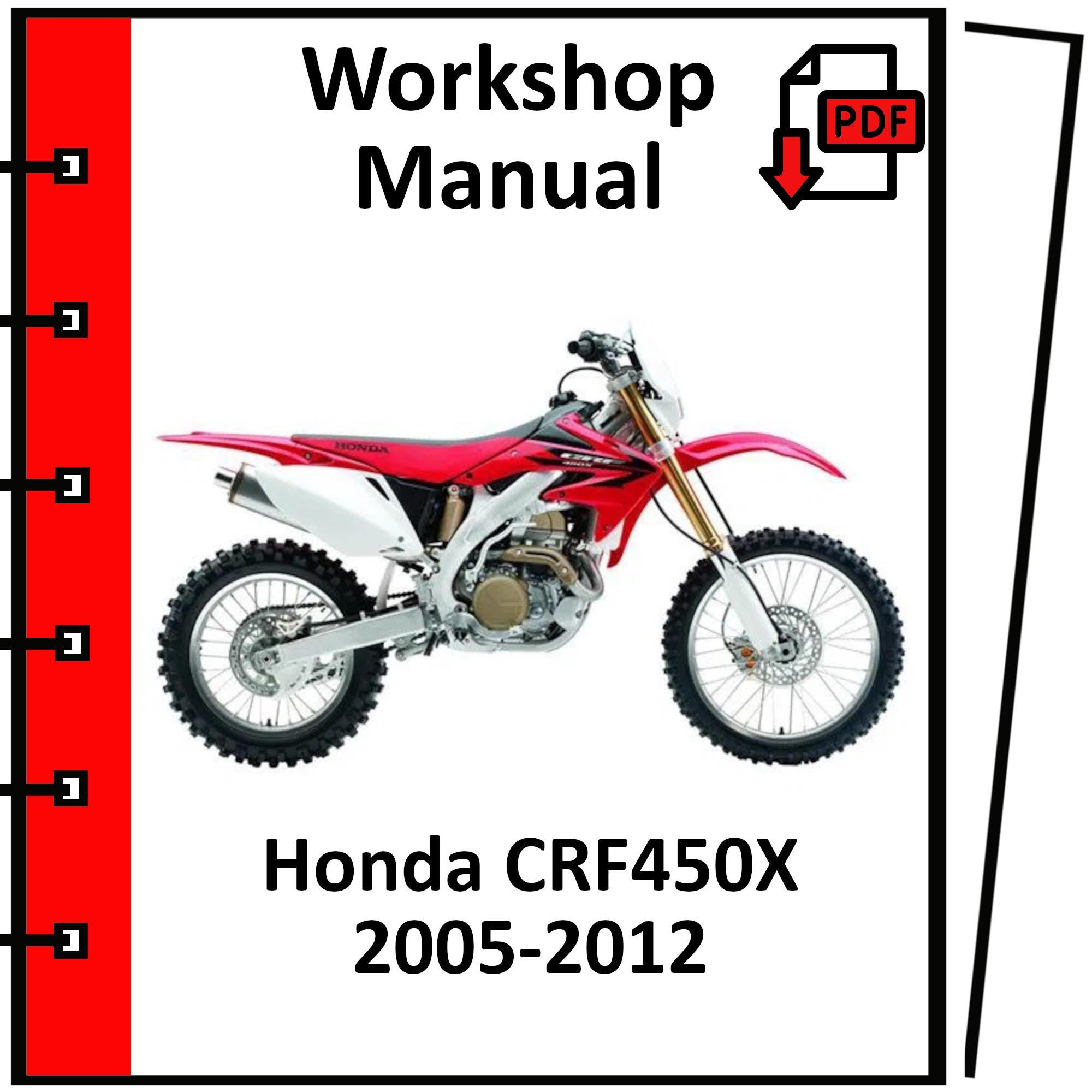 HONDA CRF450X 2005 2006 2007 2008 2009 2010 2011 2012 Service