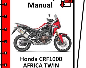HONDA CRF1000 AFRICA TWIN 2016 2017 2018 2019 Service- und Reparaturhandbuch (PDF)