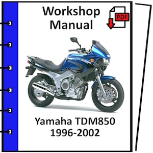 YAMAHA TDM850 1996 1997 1998 1999 2000 2001 2002 service repair workshop manual pdf