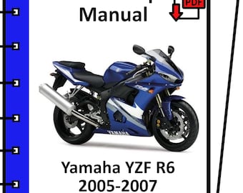 YAMAHA YZF R6 2005 2006 2007 Service- und Reparaturhandbuch (PDF)