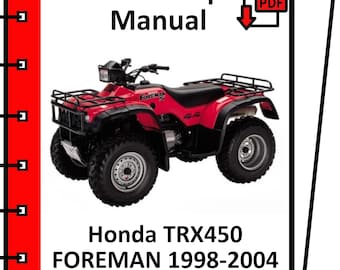 Honda TRX450 Foreman 1998–2004: Werkstatthandbuch (PDF)